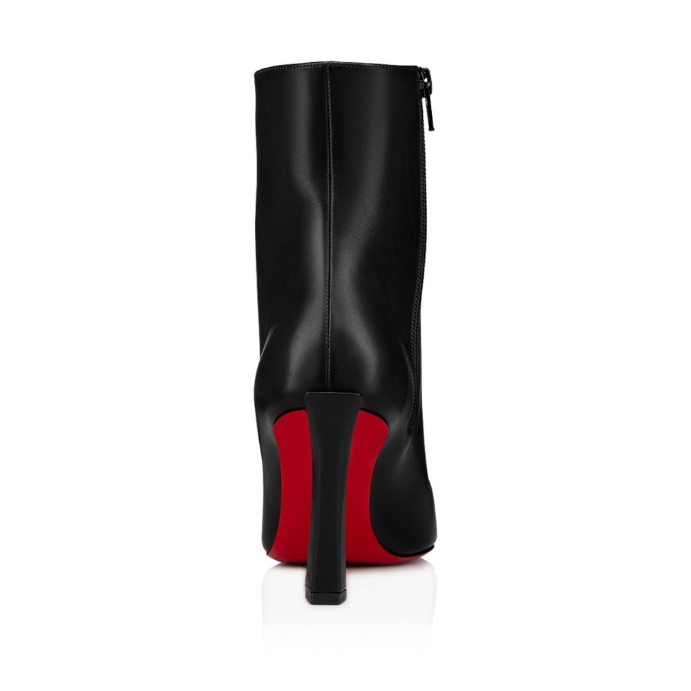 Christian Louboutin Black Booties Heel 85 mm Size 38 - Picture 2 of 8